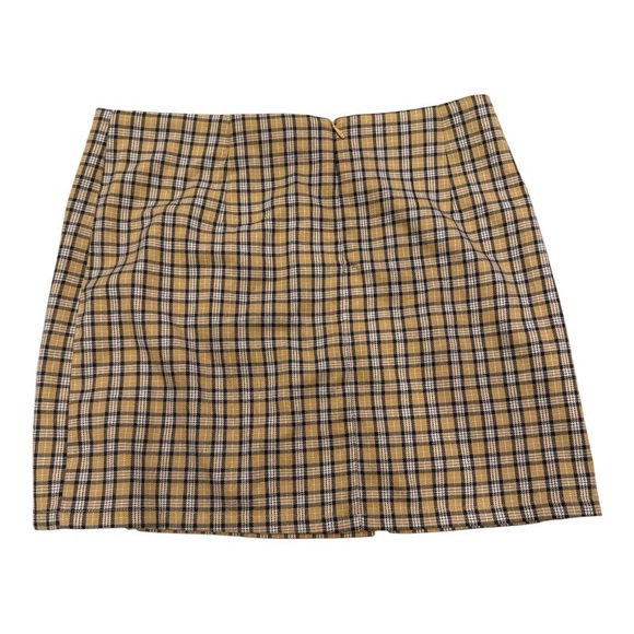 AEROPOSTALE Plaid Tan and Black Women's Skirt - Picture 2 of 2